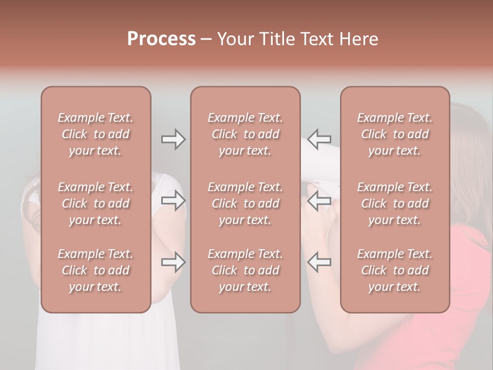 Megaphone Girl People PowerPoint Template