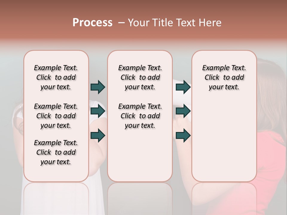 Megaphone Girl People PowerPoint Template