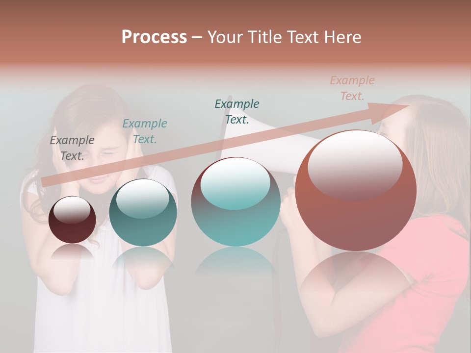 Megaphone Girl People PowerPoint Template