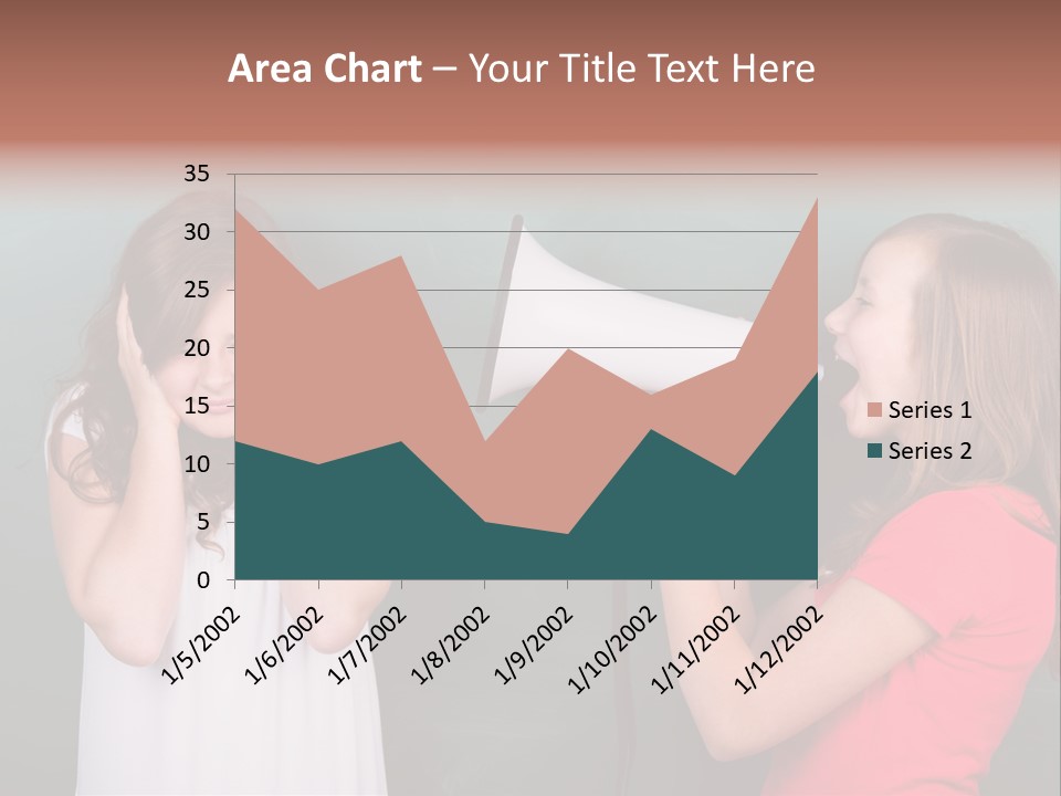 Megaphone Girl People PowerPoint Template
