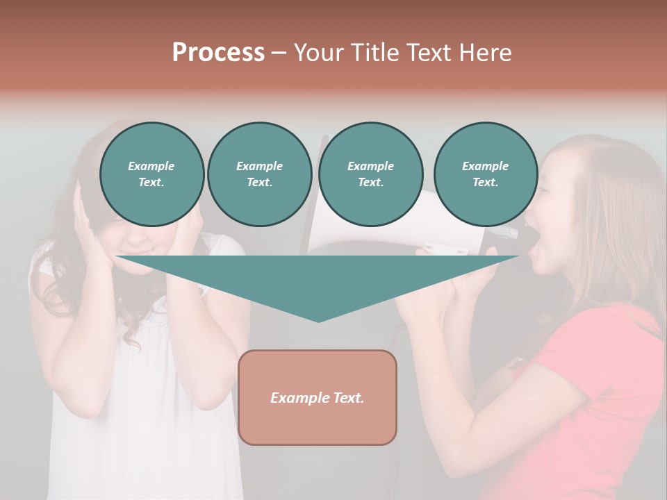 Megaphone Girl People PowerPoint Template