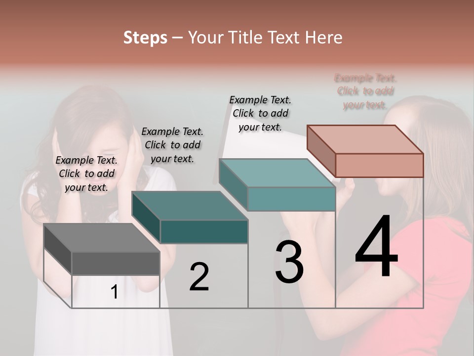 Megaphone Girl People PowerPoint Template