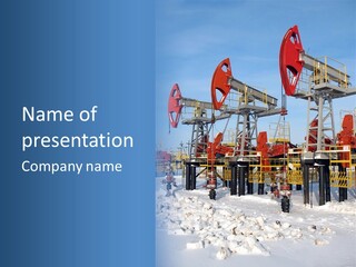 Pipeline Ecology Pump PowerPoint Template