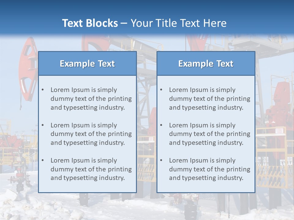 Pipeline Ecology Pump PowerPoint Template