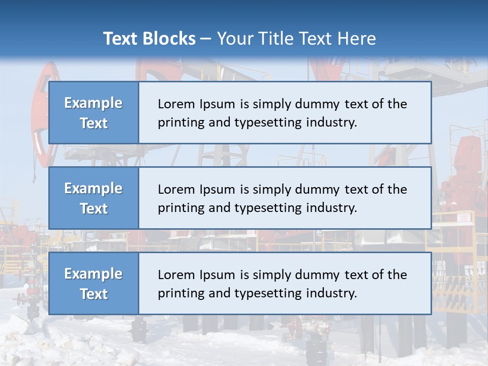Pipeline Ecology Pump PowerPoint Template