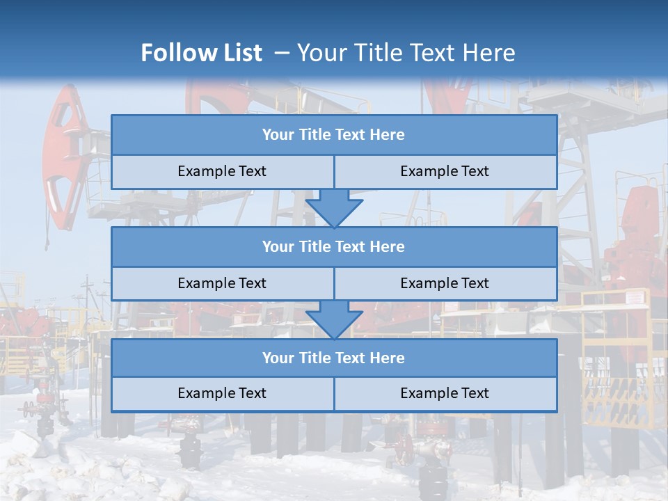 Pipeline Ecology Pump PowerPoint Template