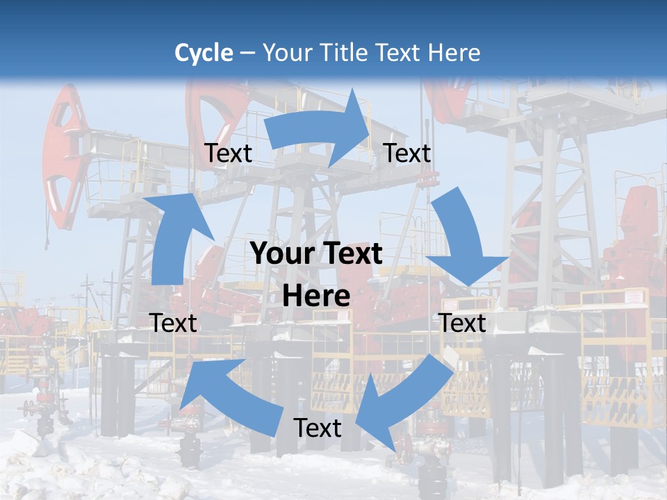 Pipeline Ecology Pump PowerPoint Template