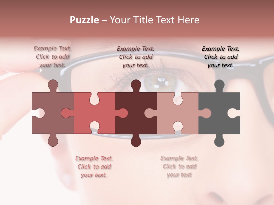 Optometrist Looking Ophtalmologist PowerPoint Template