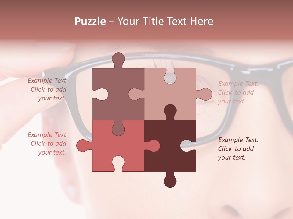 Optometrist Looking Ophtalmologist PowerPoint Template