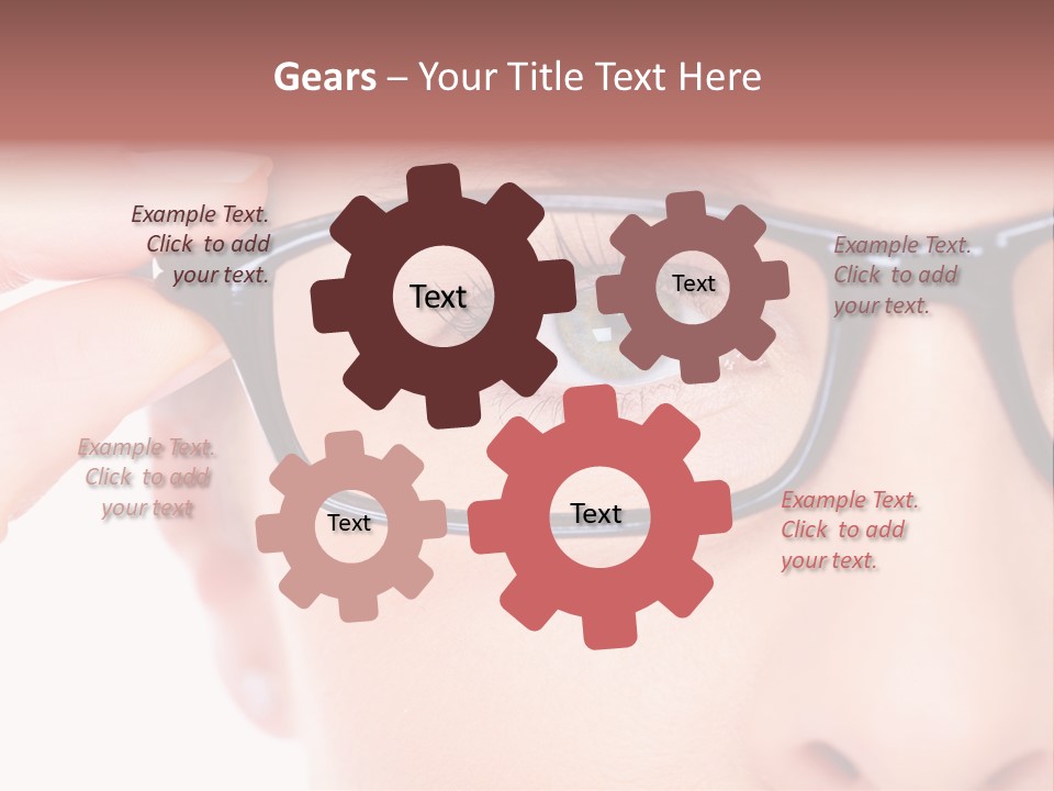 Optometrist Looking Ophtalmologist PowerPoint Template
