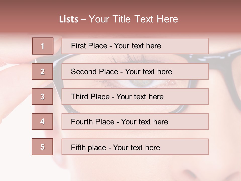 Optometrist Looking Ophtalmologist PowerPoint Template