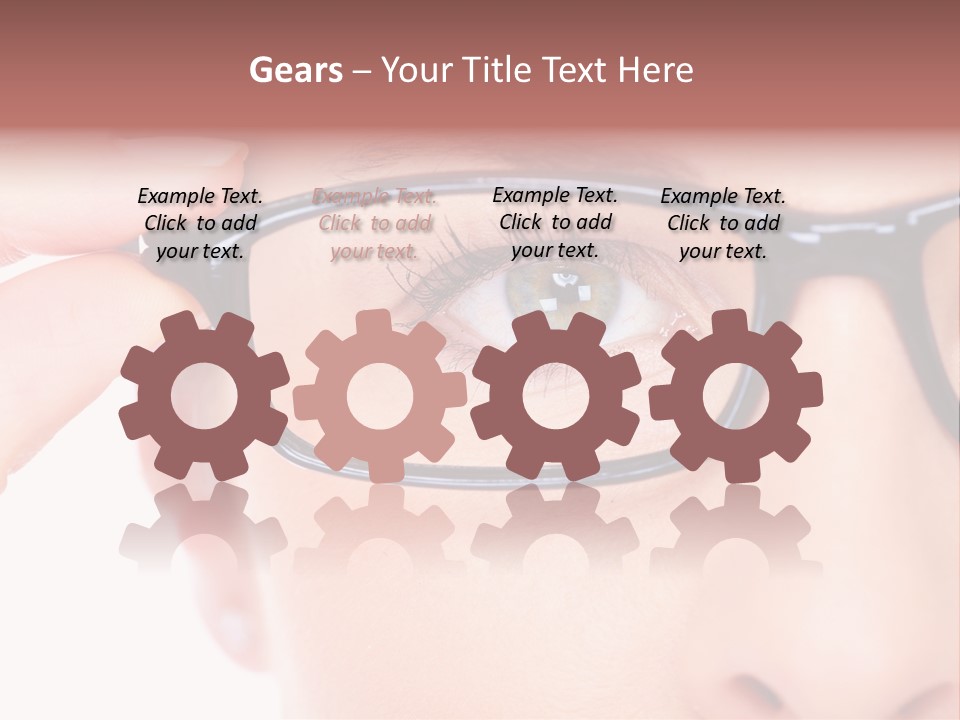 Optometrist Looking Ophtalmologist PowerPoint Template