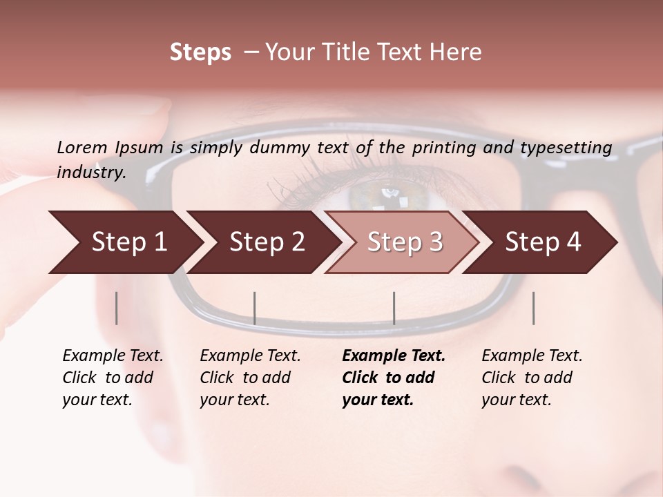 Optometrist Looking Ophtalmologist PowerPoint Template