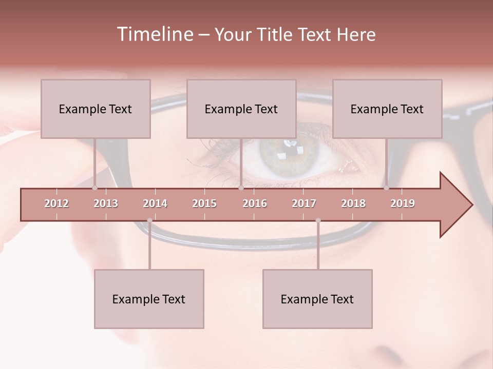 Optometrist Looking Ophtalmologist PowerPoint Template