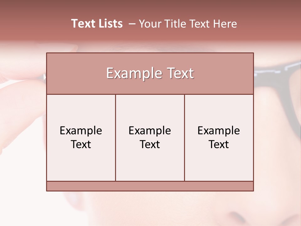 Optometrist Looking Ophtalmologist PowerPoint Template