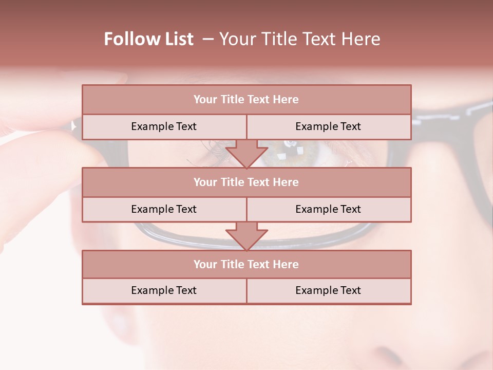 Optometrist Looking Ophtalmologist PowerPoint Template