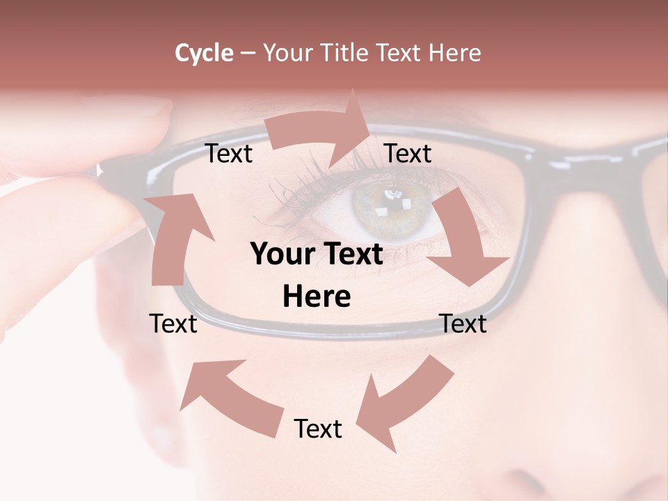 Optometrist Looking Ophtalmologist PowerPoint Template