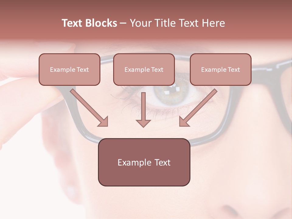 Optometrist Looking Ophtalmologist PowerPoint Template