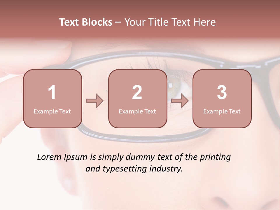 Optometrist Looking Ophtalmologist PowerPoint Template