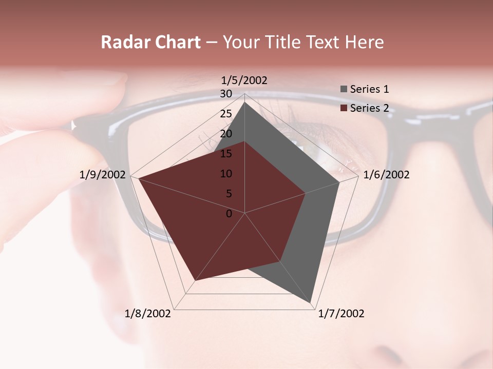 Optometrist Looking Ophtalmologist PowerPoint Template