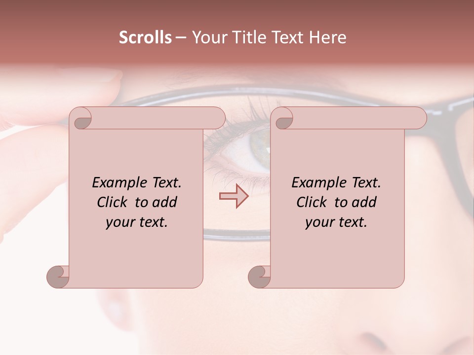 Optometrist Looking Ophtalmologist PowerPoint Template