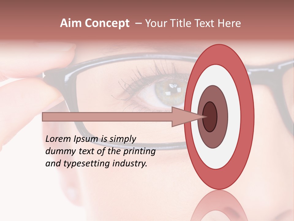Optometrist Looking Ophtalmologist PowerPoint Template