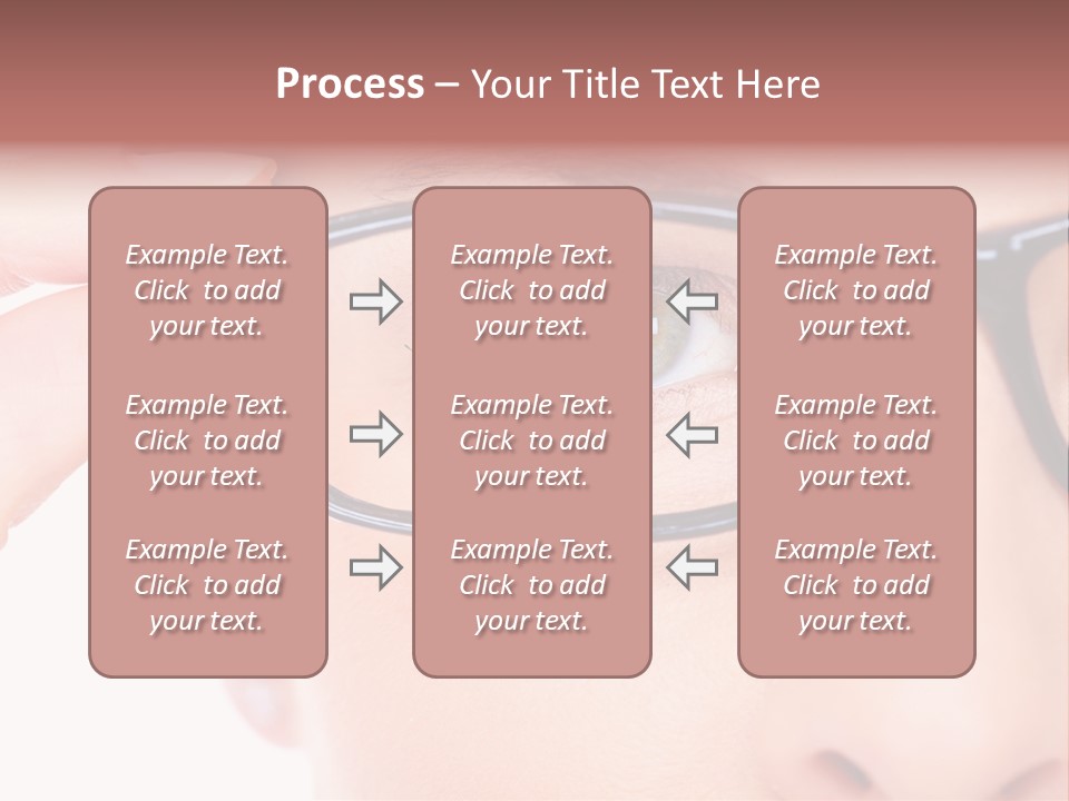 Optometrist Looking Ophtalmologist PowerPoint Template