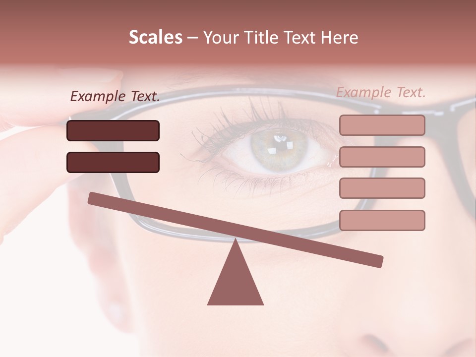 Optometrist Looking Ophtalmologist PowerPoint Template