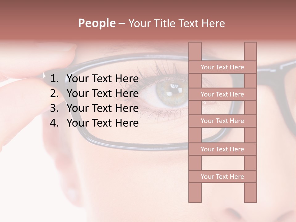 Optometrist Looking Ophtalmologist PowerPoint Template