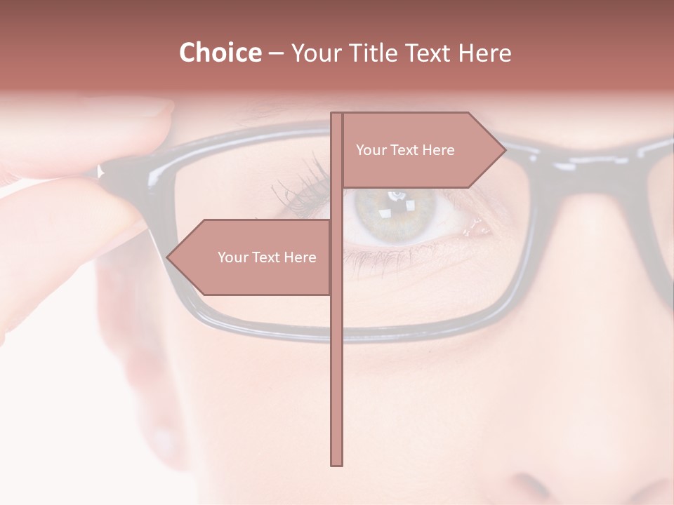Optometrist Looking Ophtalmologist PowerPoint Template
