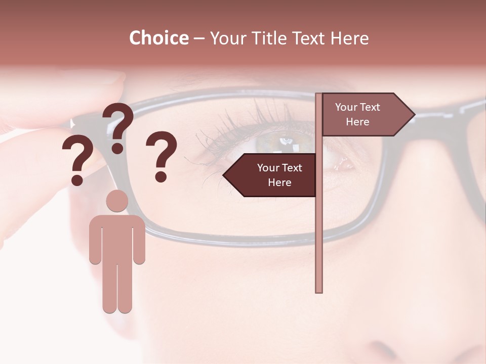 Optometrist Looking Ophtalmologist PowerPoint Template