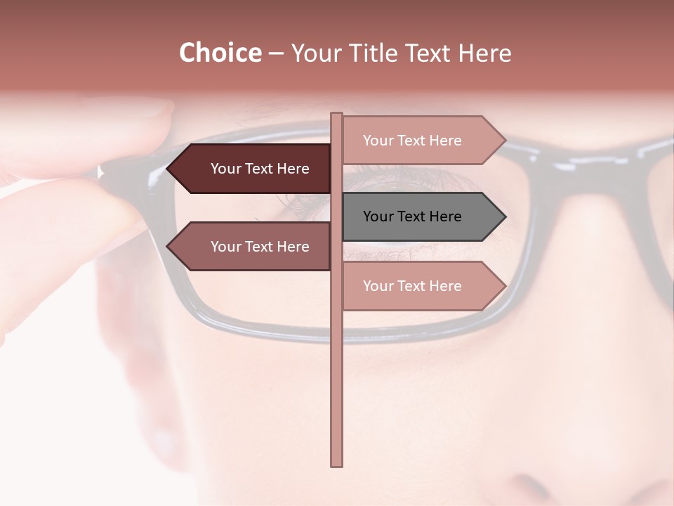 Optometrist Looking Ophtalmologist PowerPoint Template