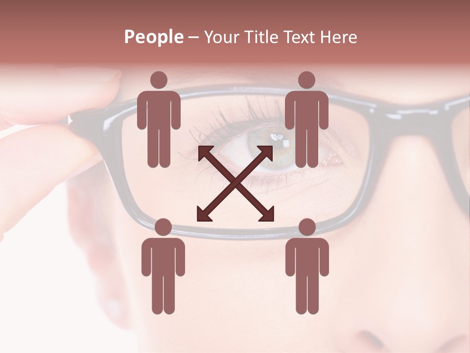 Optometrist Looking Ophtalmologist PowerPoint Template