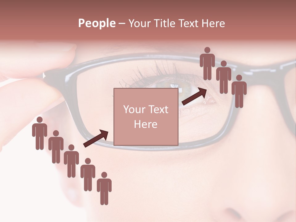 Optometrist Looking Ophtalmologist PowerPoint Template