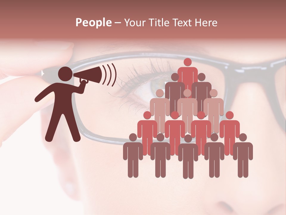 Optometrist Looking Ophtalmologist PowerPoint Template