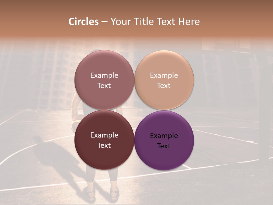 Basketball Urbanistic Young Man PowerPoint Template