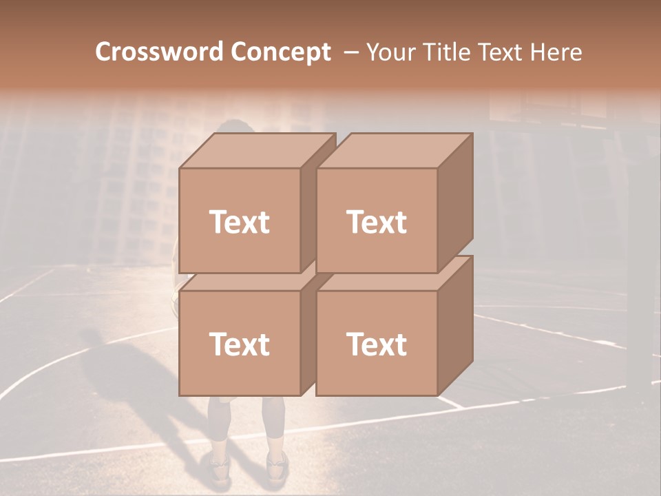 Basketball Urbanistic Young Man PowerPoint Template