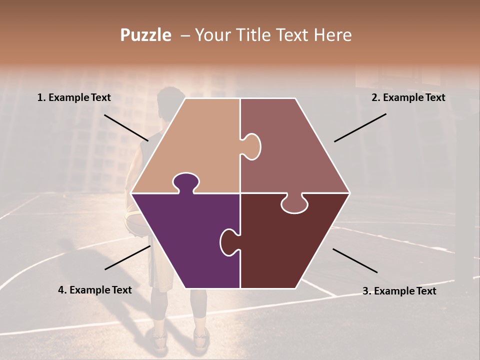 Basketball Urbanistic Young Man PowerPoint Template