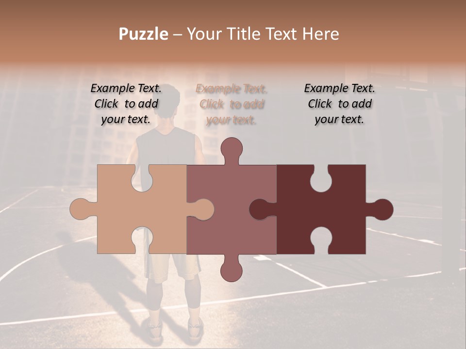 Basketball Urbanistic Young Man PowerPoint Template