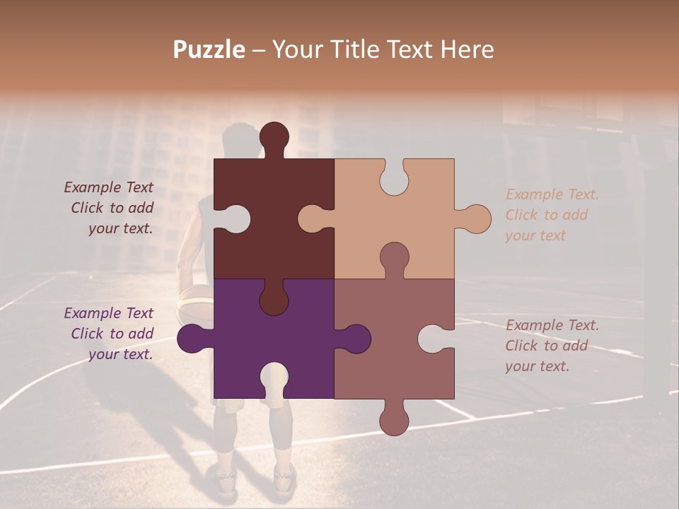 Basketball Urbanistic Young Man PowerPoint Template