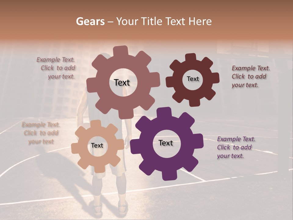 Basketball Urbanistic Young Man PowerPoint Template