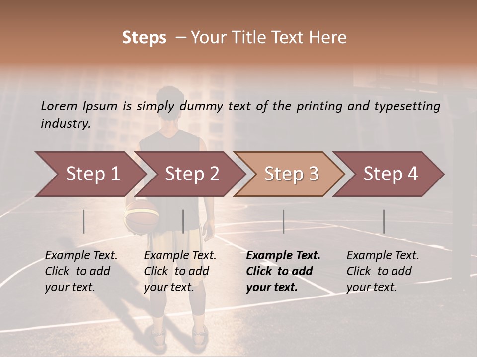 Basketball Urbanistic Young Man PowerPoint Template