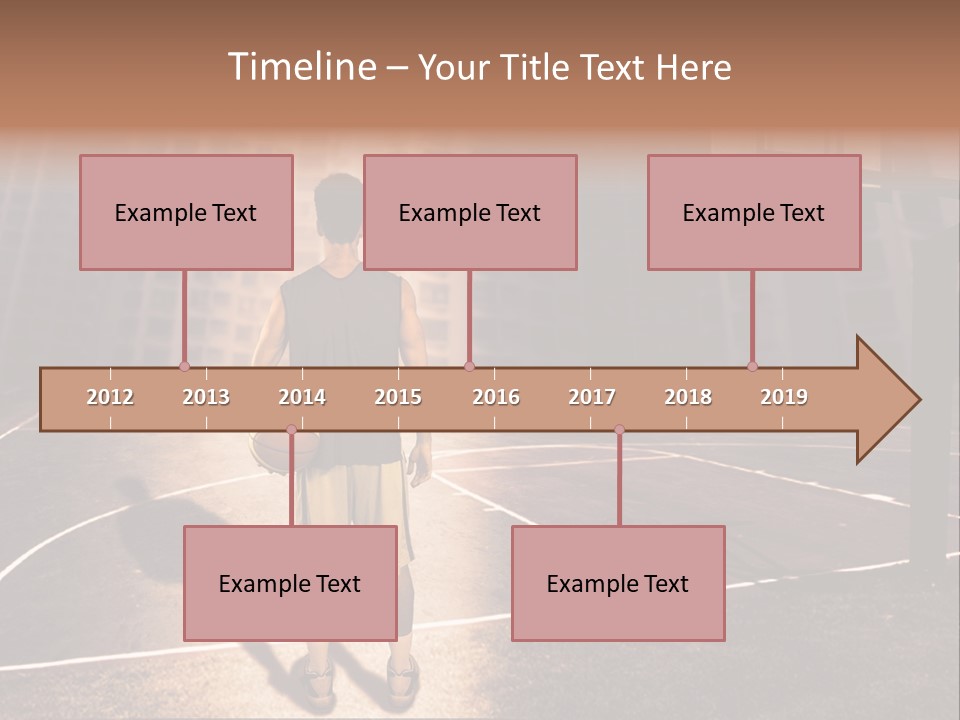 Basketball Urbanistic Young Man PowerPoint Template