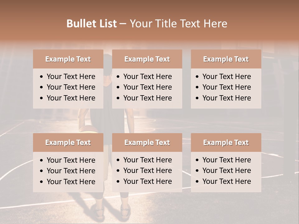 Basketball Urbanistic Young Man PowerPoint Template