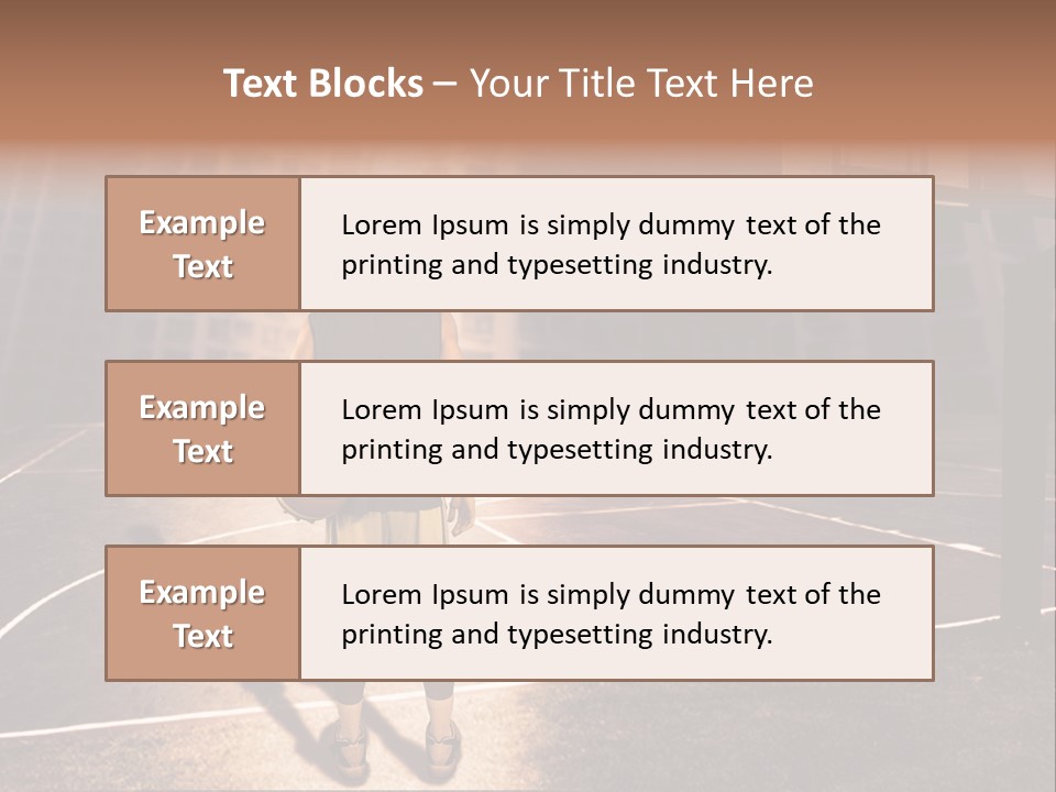Basketball Urbanistic Young Man PowerPoint Template