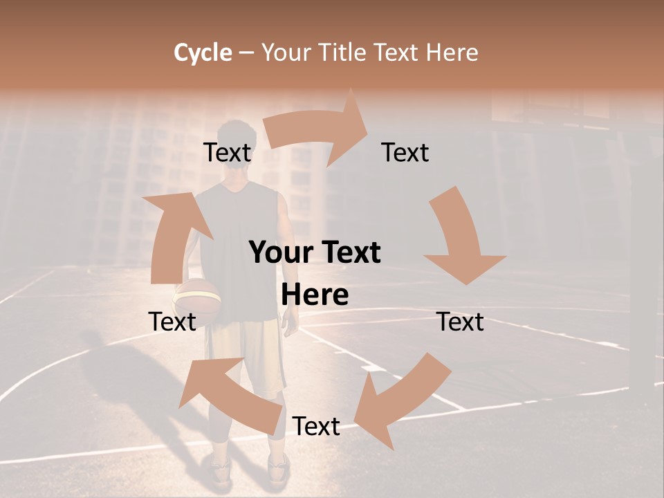 Basketball Urbanistic Young Man PowerPoint Template