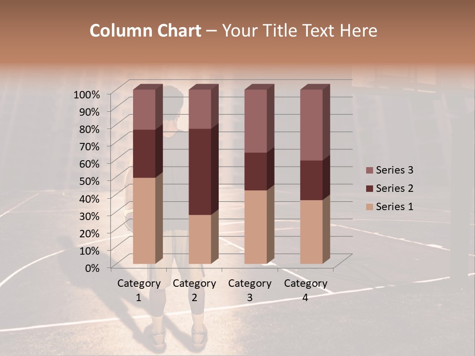 Basketball Urbanistic Young Man PowerPoint Template