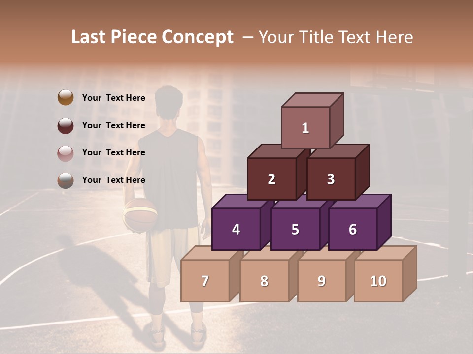 Basketball Urbanistic Young Man PowerPoint Template