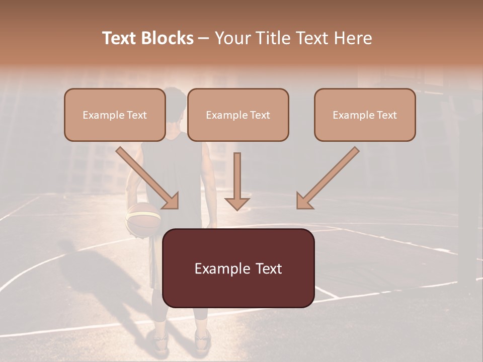 Basketball Urbanistic Young Man PowerPoint Template