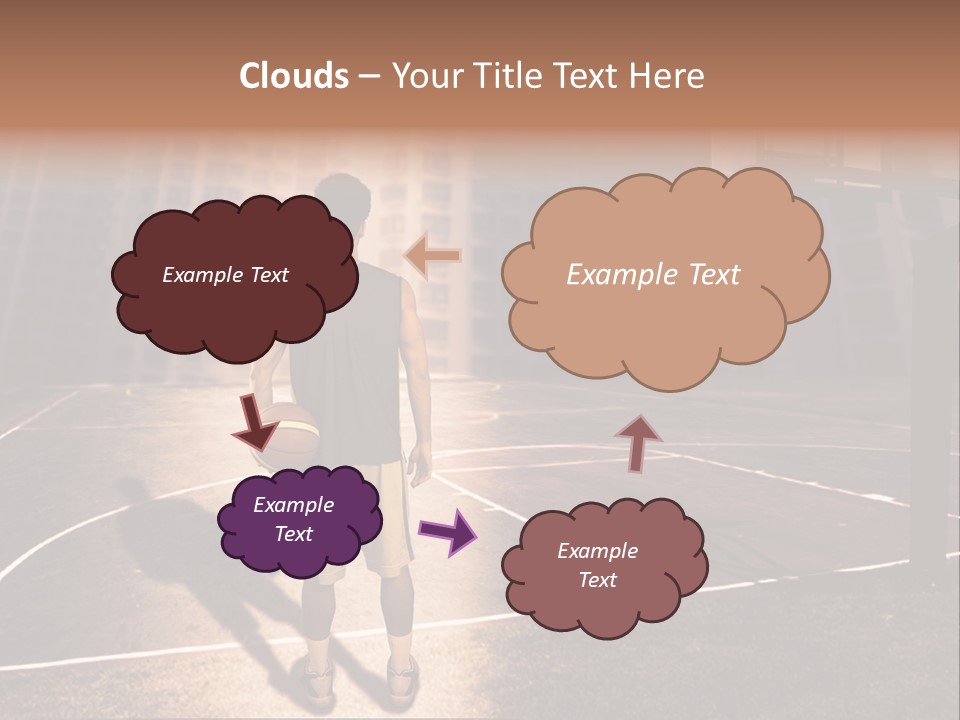 Basketball Urbanistic Young Man PowerPoint Template
